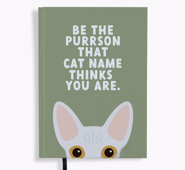 Be The Purrson: Personalised {breedFullName} Notebook